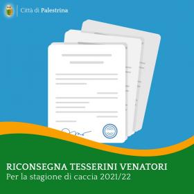 copertina tesserini venatori 