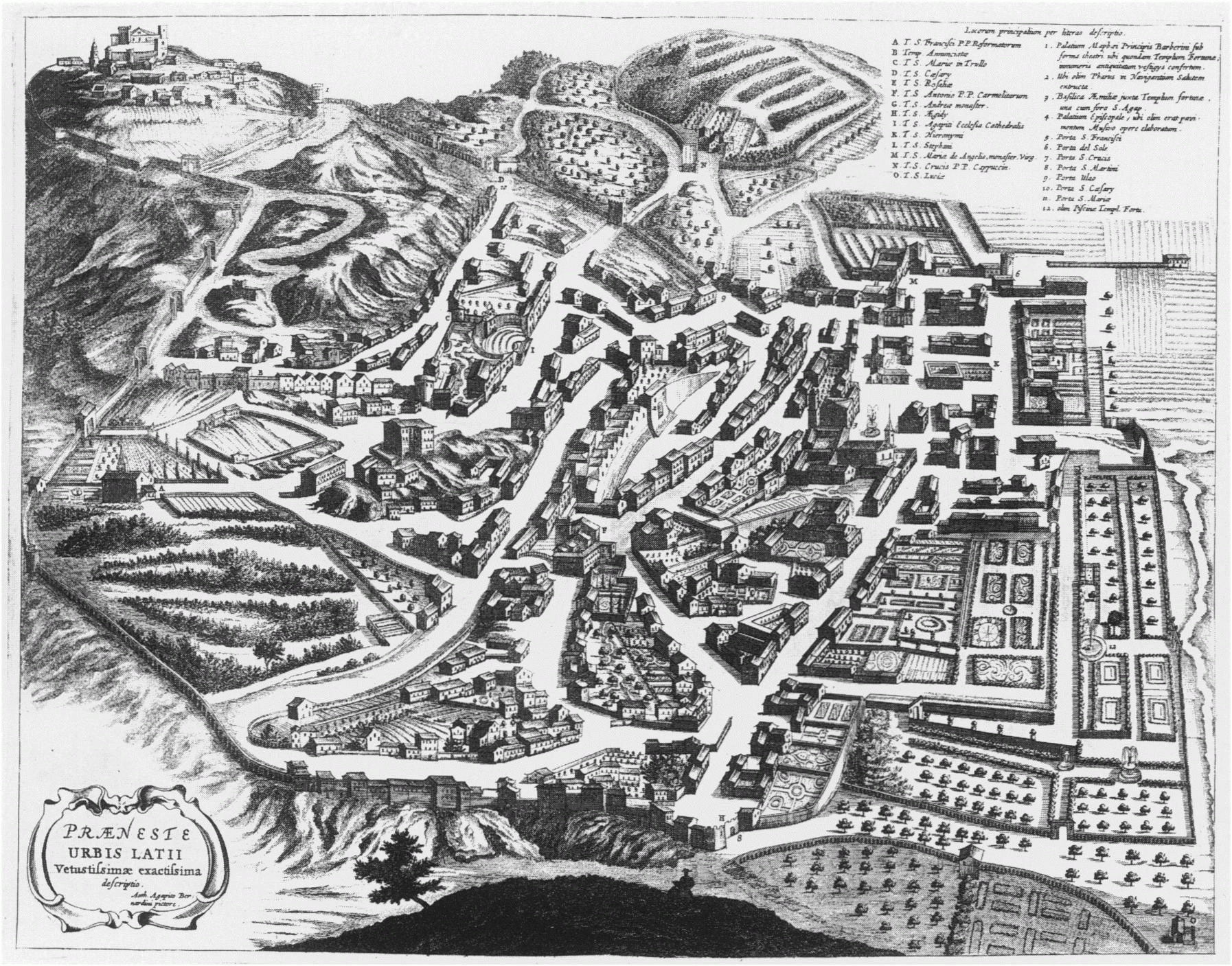 Antica Mappa di Paraeneste